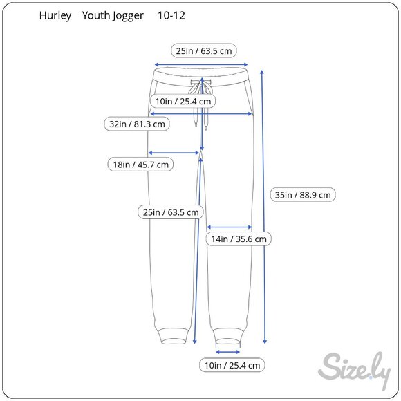 Hurley Youth Gray Jogger Pants 10/12 Elastic Cuff Stretch NWT $40 - Picture 2 of 5